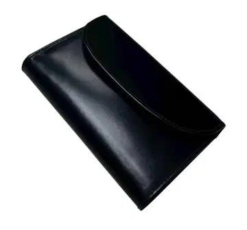 화이트하우스콕스 브라이들 레더 3단 폴더형 지갑 블랙/그린