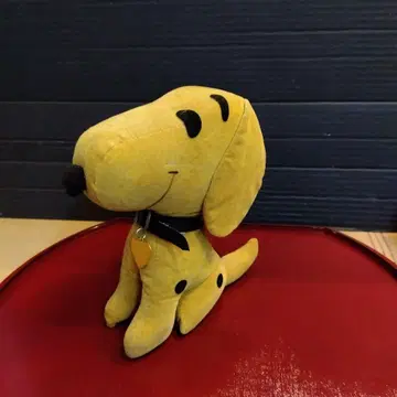 강아지 봉제 인형 (황토색 검은색 반점)