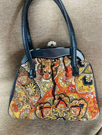 일본 의류용 백 정교한 고블랑 고전 직조 순수 실크 천연 가죽