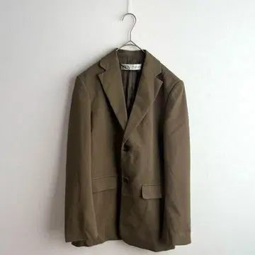 4292 ZARA 자라 테일러드 자켓 카키 브라운 XS 비즈니스
