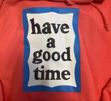 have a good time 후드티 오렌지