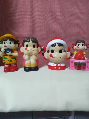 페코짱 저금통 4체 세트