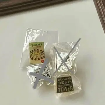 라멘즈 핑 배지 TOWER SWEET7 굿즈 2점