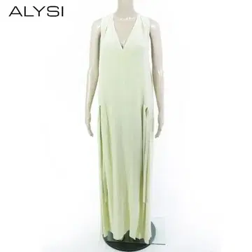 새상품 알리시 ALYSI 실크 롱 원피스 42 EOP1762 L 사이즈