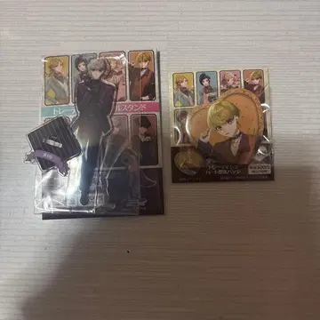 HoneyWorks 아크릴 스탠드 & 하트형 캔뱃지 세트