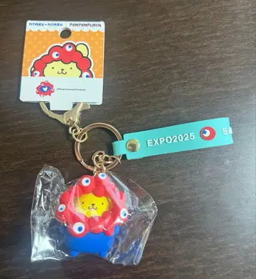 만박 미야쿠미야쿠 산리오 입체 마스코트 스트랩 키링 폼폼푸딩