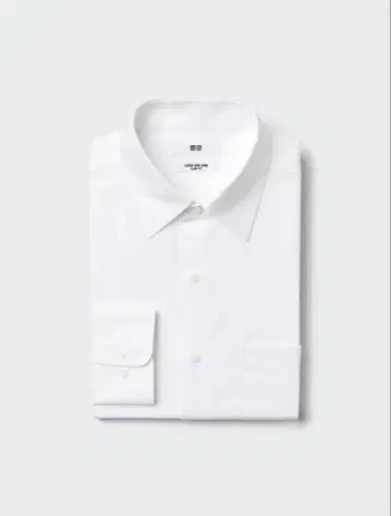 화이트 논아이론 슬림핏 셔츠 L