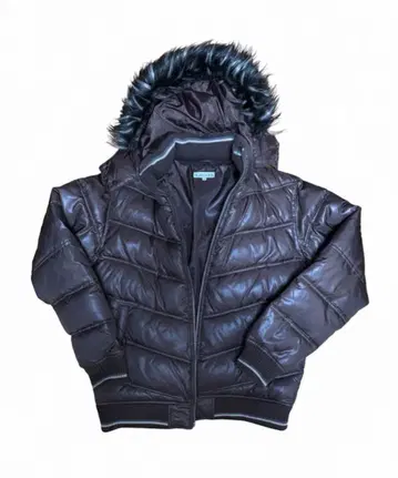 y2k fur down jacket