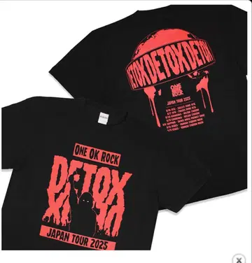 ONE OK ROCK DETOX T셔츠 A M 사이즈