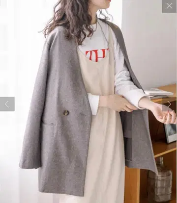 노카라 소매 슬릿 자켓