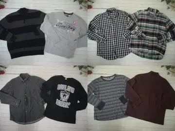 24-5536 남성용 의류 묶음 판매 상의 21벌 L/LL 사이즈