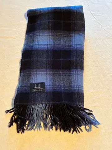 dunhill 체크 무늬 캐시미어 머플러