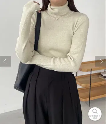 [ 택 포함 미사용 ] CAPRICIEUX LE'MAGE 하이넥 풀오버