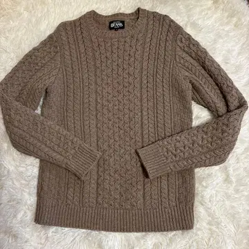 BEAMS 케이블 니트 스웨터 [ 새상품급 ] 남성 프리 사이즈