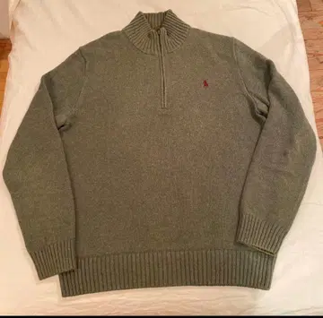 폴로 랄프 로렌 그레이 집업 스웨터