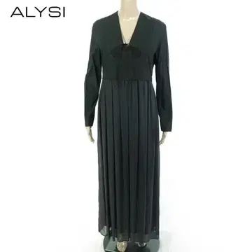 새상품 아리시 ALYSI 긴팔 롱 원피스 40 EOP1764 M 사이즈