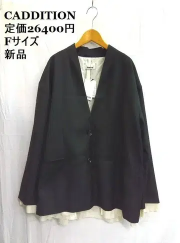 새상품 CADDITION /캐데션 블랙 /블랙 자켓 F