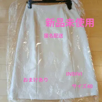 INDIVI 인디비 슬라브 트위드 A 라인 스커트 40 사이즈 덤 포함