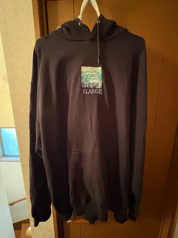 XLARGE 자수 블랙 후드티 L 사이즈