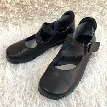 새상품급 Miss Kyouko 플랫슈즈 블랙 메리제인 23
