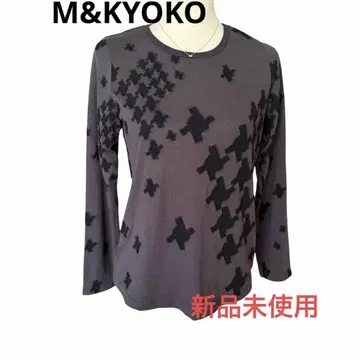 M&KYOKO 미사용 새상품 울 혼방 오샤레 모던 티셔츠
