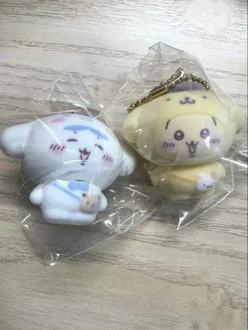 산리오 시크릿 플로키 마스코트 참 시나몬 하치와레 치이카와 (먼작귀)