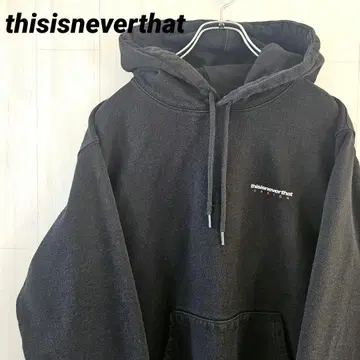 [ 한국 인기 브랜드 ] 디스이즈네버댓 후디 후드티 블랙 L