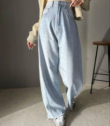 [ mily bilet ] 빈티지 라이크 커브 데님 팬츠