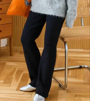 FREAK'S STORE 리브 플레어 니트 팬츠