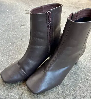 다크 브라운 가죽 부티 사이즈 2 일본제