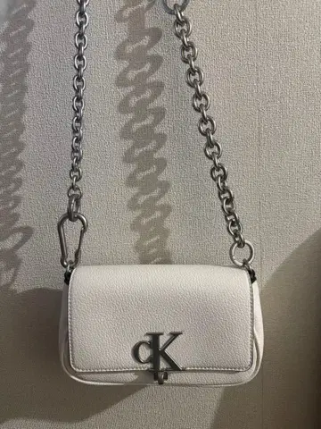 Calvin Klein Jeans 화이트 숄더백 y2k