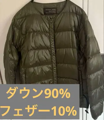 다운 자켓 카키 컬러