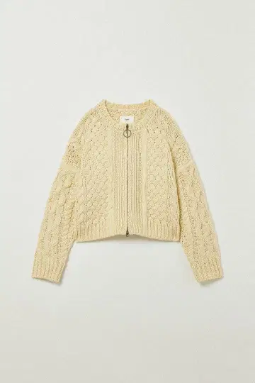Eaphi CABLE ZIP CARDIGAN