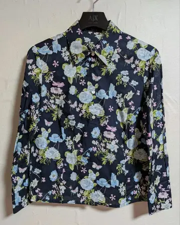 DAKS 플라워 프린트 긴팔 셔츠