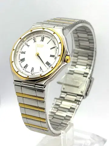 [ 작동품 ] CITIZEN 시티즌 남성용 쿼츠 손목시계 콤비