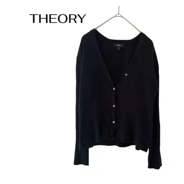 띠어리 THEORY 긴팔 니트 스웨터 가디건 깔끔한 오피스 데이트