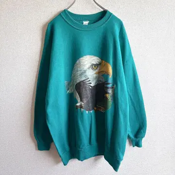 USA제 맨투맨 애니멀 이글 독 오버 사이즈 아메카지 3XL