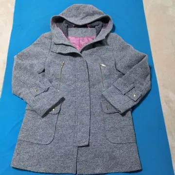 모리무라 (새상품급) 예쁜 디자인 후드 부착 그레이 코트