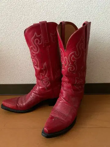 루케이시 웨스턴 부츠 USA제 빨간색
