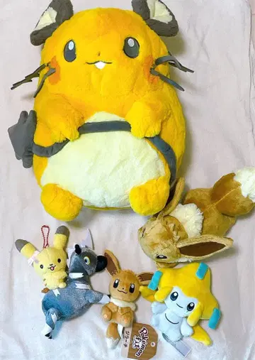 데덴네 폭신폭신 안고 다니는 봉제 인형 포켓몬 센터 이브이 지라치