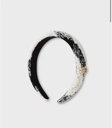 mmeeme Emblem tweed headband(eme10754)