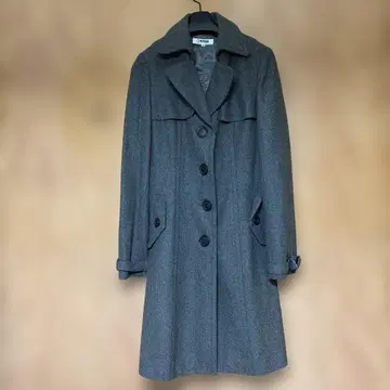 MORGAN 그레이 롱 코트 사이즈 38