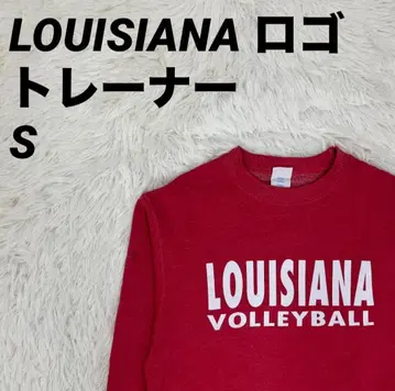 트레이닝복 맨투맨 LOUISIANA 로고 레드 S 사이즈 남성용