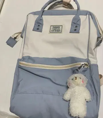 화이트/블루 럭색/백팩