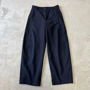 유니클로 UNIQLO 저지 배럴 레그 팬츠 네이비 S