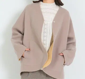 ADIEU TRISTESSE [리버서블] 더블 페이스 하프 코트