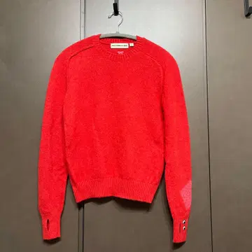 유니클로 안야 힌드마치 캐시미어 크루넥 스웨터 빨간색 S