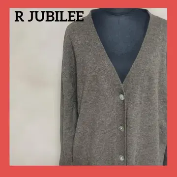 R.JUBILEE 울 가디건 브라운 F 니트 가을/겨울