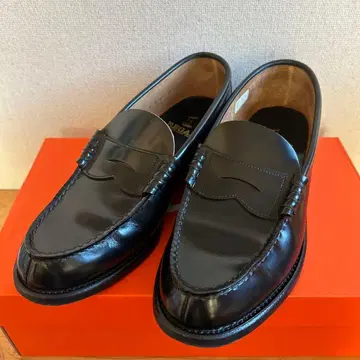 REGAL 블랙 가죽 로퍼 가죽 신발 리갈 26cm