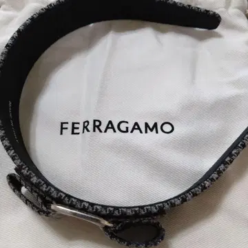 FERRAGAMO 하운드 투스 머리띠 이탈리아제 미사용 새상품
